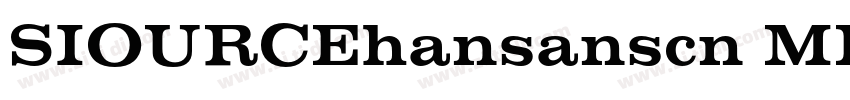 SIOURCEhansanscn MED字体转换